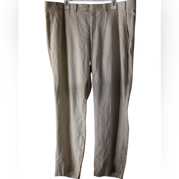 Lauren Ralph Lauren Men's Khaki Linen Chinos W42 L30 - Picture 1 of 3